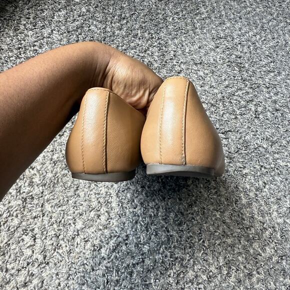 Vionic Klara Camel Brown Flats Size 10 Leather Bow Ballet Shoe Comfort READ - Picture 11 of 11